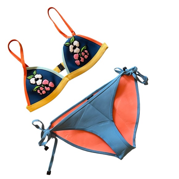 triangl swimwear Other - Triangl Neoprene Floral Bikini NWOT